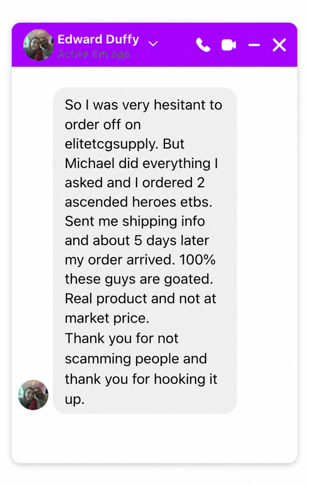 Edward Duffy review